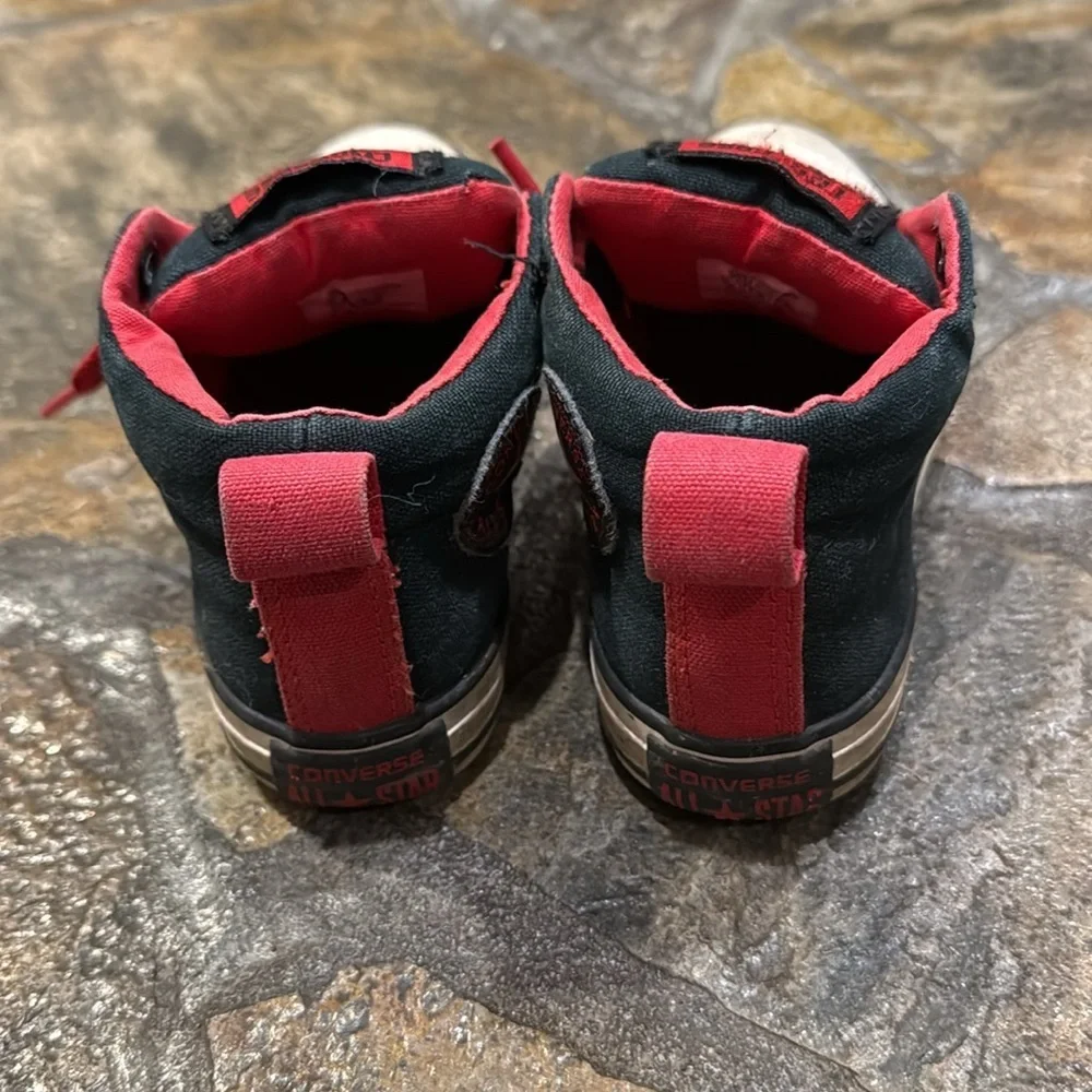 Converse Kids Black and Red Sneakers